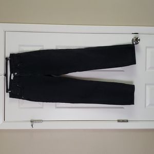 H&M black high-waisted straight jeans - size 8